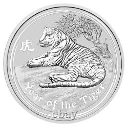 Australie 2010 Année Tiger Lunar 30 $ 1 Kilo Argent Pur Kilogramme N Boîte À Menthe Perth