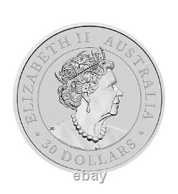 Australie 2022-P 1 Kilo (32.15 onces Troy) Argent Kookaburra pièce de 30 $