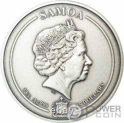Aztec Empire 500ème Anniversaire Multicouche 1 KG Kilo Argent Pièce 25$ Samoa 2021