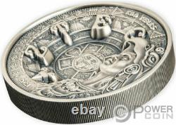 Aztec Empire 500ème Anniversaire Multicouche 1 KG Kilo Argent Pièce 25$ Samoa 2021