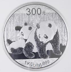 CHINE 2010 Kilogramme Kilo Argent Preuve 300 YUAN Pièce Panda NGC PF70 Ultra Cameo