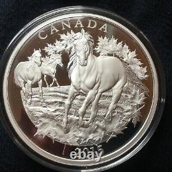 Canada 1/2 Kilo 9999 Argent Proof Coin Canadian Horse Mintage1 000