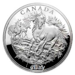 Canada 125 $ Canadiens ICI À 2015 Cheval 1/2 Kilo / 500g. Nature Preuve Silver Coin