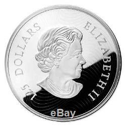 Canada 125 $ Canadiens ICI À 2015 Cheval 1/2 Kilo / 500g. Nature Preuve Silver Coin