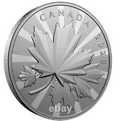 Canada 250 $ Kilo (1 Kg) Pièce D'argent Fin 99,99 % Érables À Facettes Multiples, 2023