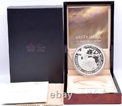 Épreuve en argent fin de 1 kg 2019 £500 Britannia Royal Mint COA + Boîte