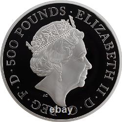 Épreuve en argent fin de 1 kg 2019 £500 Britannia Royal Mint COA + Boîte