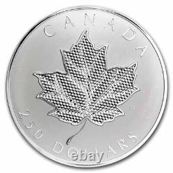 Feuille d'érable pulsante en argent d'1 kilo 2024 RCM à 250$