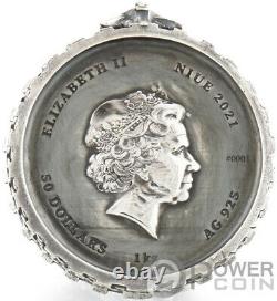 Geralt From Rivia White Wolf Witcher Book 1 KG Kilo Argent Coin 50$ Niue 2021