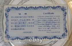 Grande Banque De Construction De La Chine 999 Argent Kilo Dragon Rare