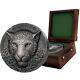 Haut Mauquoy Relief Leopard Cinq Grands 1 Kilo Silver Coin Côte-d'ivoire 2019