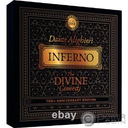 Inferno La Divine Comédie 1 KG Kilo Argent Pièce 10000 Francs Cameroun 2021