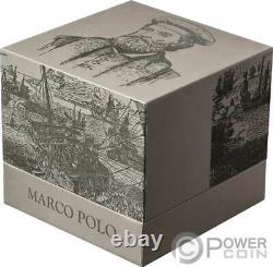 Journey Of Marco Polo Cube 1 KG Kilo Silver Coin 10 Livres Gibraltar 2021