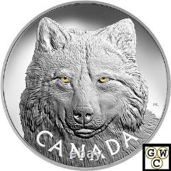 Kilo’in The Eyes Of The Timber Wolf 2017 Pièce D’argent De 250 $. 9999fine (18007)(nt)