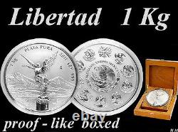 Libertad 2011 Mexique 1 KG / Kilo Silver-coin, Extremely Rare Proof -like