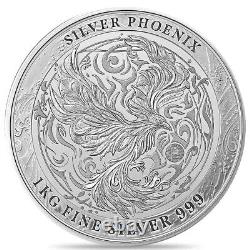 Lot de 10 pièces d'argent Phoenix de 1 kilo de Niue 2024.999 Fine