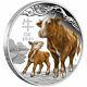Lunar Year Of The Ox 2021 1 Kilo Pure Silver Color Coin Capsule Perth Australie