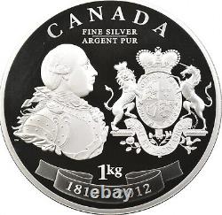 Médaille de la paix du roi George III du Canada en argent d'un kilo de 2012 avec emballage d'origine 3728