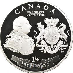 Médaille de paix du roi George III du Canada en argent de 1 kilo 2012 avec emballage d'origine 3732