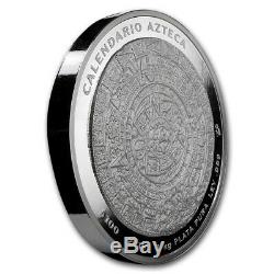 Mexique Aztec Calendrier 2019 1 Kilo Pur Proof Silver Coin Avec La Boîte Et Coa
