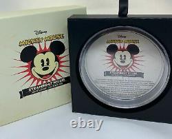 Mickey Mouse Disney Steamboat Willie 2015 1kilo Niue 100 $ Pièce D'argent Pf 69 Uc