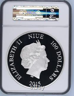 Mickey Mouse Disney Steamboat Willie 2015 1kilo Niue $ 100 Silver Coin Pf 70 Uc