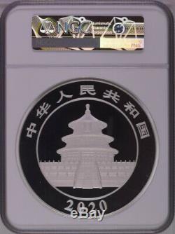 Ngc 2020 Pf70 Chine Panda 1 Kilo Silver Coin Avec Coa