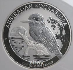 Ngc Ms 70 Australie 30 Dollars 2019 P Kookaburra 1 Kilo Argent Fine