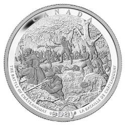 Pièce D'argent Du Canada, 2013 250 $ Bataille De Chateauguay, Pièce Pure Silver One Kilo