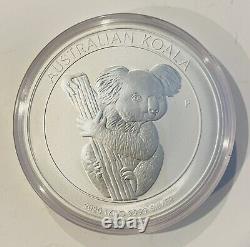 Pièce d'argent 1 kg Kilo Koala Australien 2020 BU en argent fin 0.9999 dans une capsule.