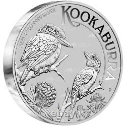 Pièce d'argent Australian Kookaburra de 1 kilo 2023 de la Monnaie de Perth