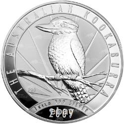 Pièce d'argent Australian Kookaburra de 1 kilo de 2009 de la Monnaie de Perth