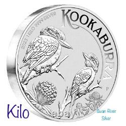 Pièce d'argent Kookaburra Kilo 2023