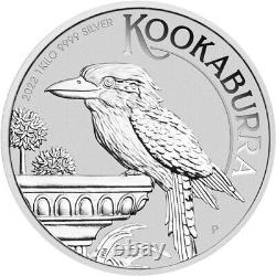 Pièce d'argent Kookaburra australien de 1 kilo 2022 (non circulée)