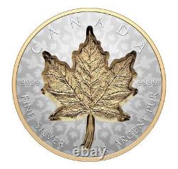 Pièce d'argent d'une feuille d'érable Canada 2024 de 1 250 $ Super Incuse Reverse Proof