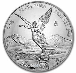 Pièce d'argent de 1 kilo Libertad 2023.999 BU en capsule, Banco de México
