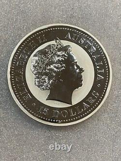 Pièce d'argent rare de 1/2 kilo de Perth en Australie, année lunaire I de 2004, Année du Singe à 15 dollars
