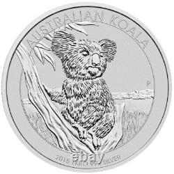 Pièce de 1 kilo d'argent Australian Silver Koala (année aléatoire, non circulée)