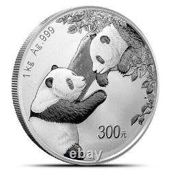 Pièce de monnaie chinoise Panda en argent de 1 kilo épreuve 2023