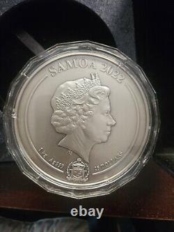 Pièce de monnaie en argent limitée de 1 kilo avec plusieurs couches commémorant Lincoln Memorial de Samoa 2022 #027/199