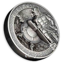 Pièce de monnaie viking en argent de Samoa antique de 1 kilo (boîte, certificat d'authenticité) 2023