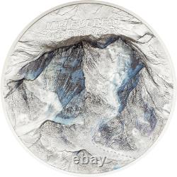 Première ascension du Mont Everest des Îles Cook en 2023 - Pièce de monnaie en argent de 1 kilo, preuve de qualité