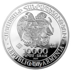 Prévente 2024 1 Kilo Arménie Pièce d'argent Arche de Noé (BU)
