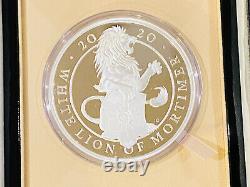 Queen's Beasts 1 Kilo Silver Proof Le Lion Blanc De Mortimer 48/85 Ltd Edition