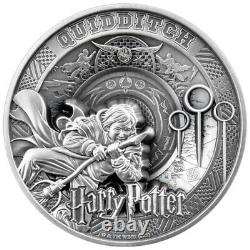 Quidditch Harry Potter pièce de monnaie en argent de 1 kilo à plusieurs couches de 25 $ Samoa 2023