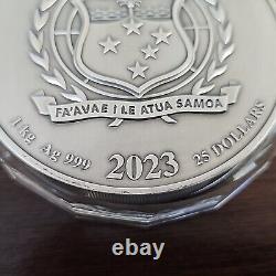 Quidditch Harry Potter pièce de monnaie en argent de 1 kilo à plusieurs couches de 25 $ Samoa 2023