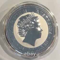 Rare 2008.999 Argent Kilo Australie Kookaburra Avec Pièce Toile d'Araignée 1kg Ronde