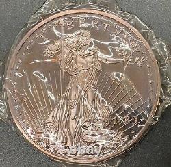 Rare En 1989 1kilo. 999 Silver Proof Round Commémorant Saint Gaudens Aveccoa