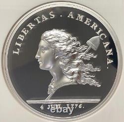 Silver Kilo Libertas 2015 Americana Monnaie De Paris Restrike Ngc Pf-69 Ucam