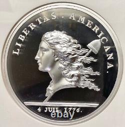 Silver Kilo Libertas 2015 Americana Monnaie De Paris Restrike Ngc Pf69 Ucam